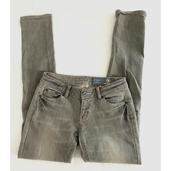 Converse | Jeans Womens Size 26 Gray Low Rise Washed Skinny Denim Pants - Picture 4 of 10